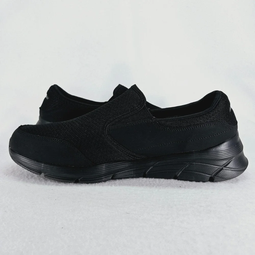 SKECHERS Shoes Mens 12 Black Equalizer Persisting 4 Slip On Sneaker Mesh Relaxed
